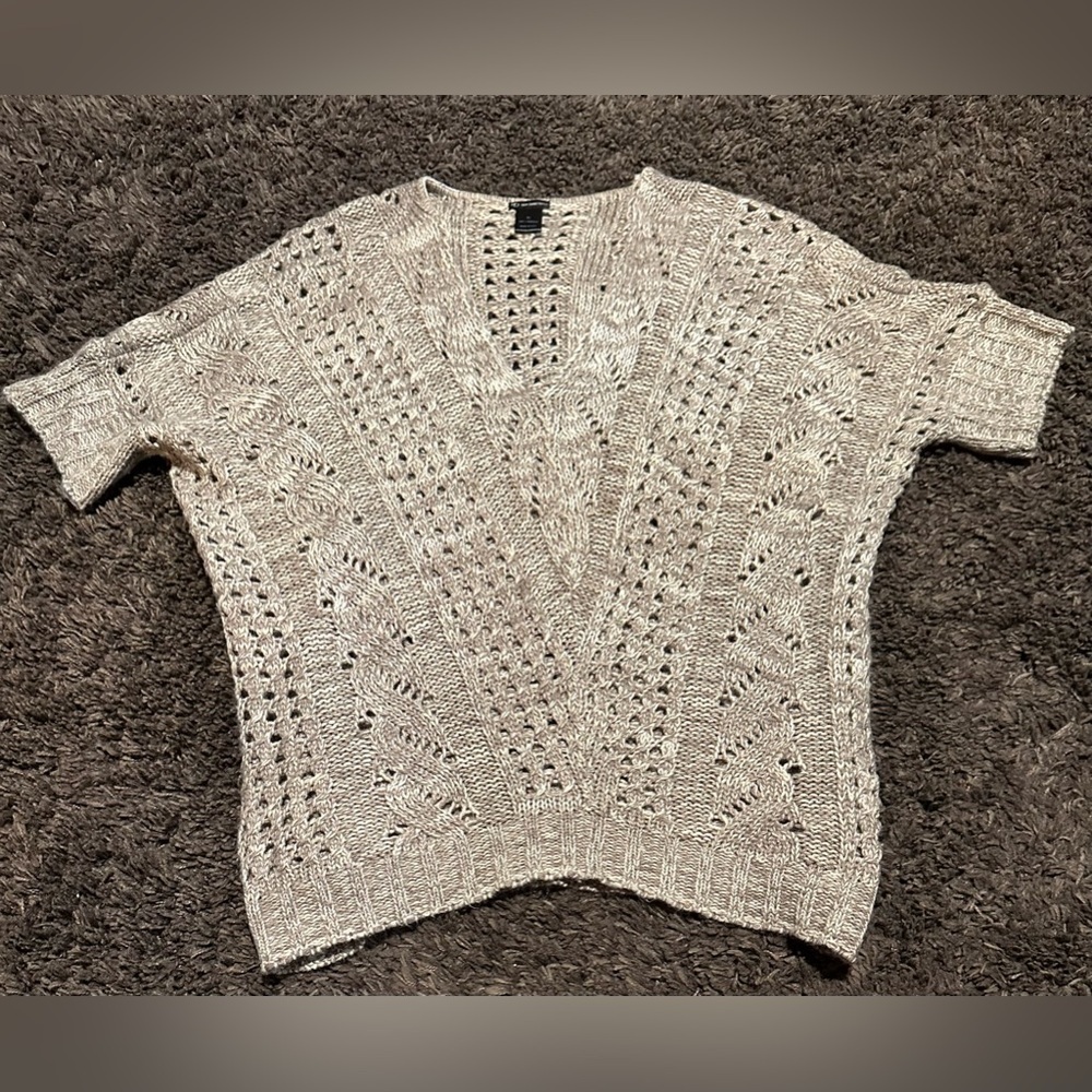 New Directions Beige Knit Size XL Sweater EUC